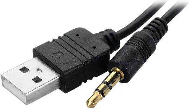 Alt view image 5 of 7 - Jimier Cable USB & 3.5mm AUX to Bluetooth Audio Aux & USB Female Adapter Cable For Car BMW