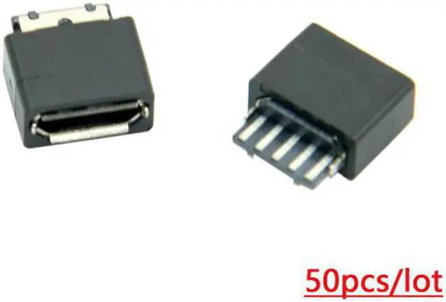 Alt view image 6 of 7 - Jimier Cable 50Pcs Type B Micro USB Female 5 Pin Jack Port Socket Connector Solder Type Repair Parts