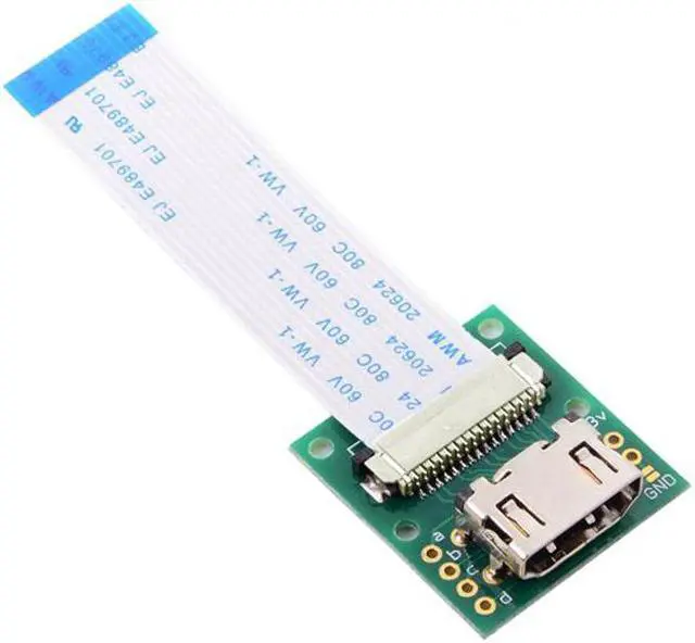 Alt view image 3 of 7 - CYSM Raspberry PI Camera Module to HDMI Type A Male HDTV FPC Flat Cable 5cm fit for PES001