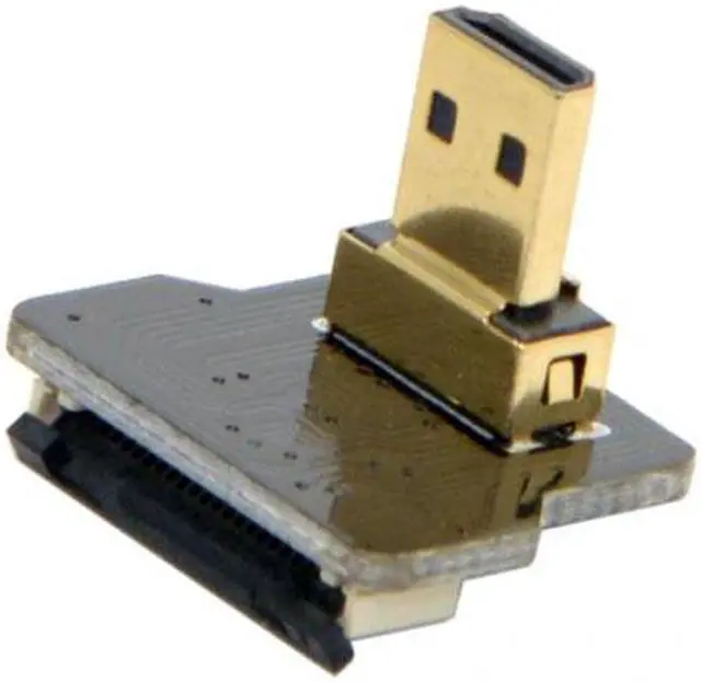 Alt view image 6 of 7 - Chenyang Cable CYFPV Micro HDMI Type D Male Up Angled 90 Degree for FPV HDTV Multicopter Aerial Photography
