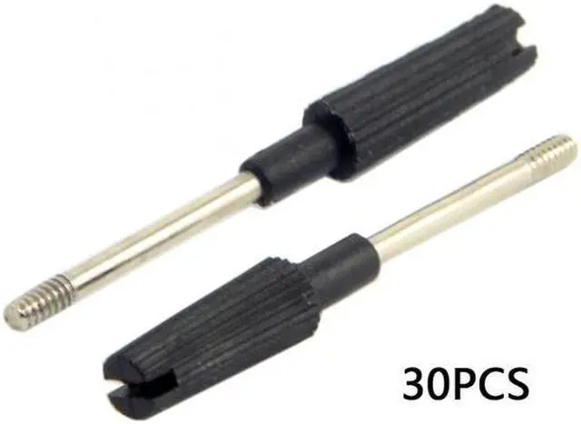 Alt view image 6 of 7 - KAIBOXIXI 30pcs Thumb Screws #4-40 UNC 47mm Length Stainless Steel Overmold for Computer Cable