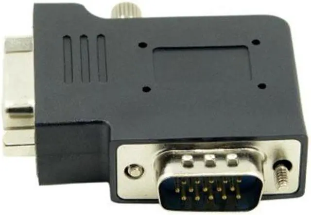 Alt view image 3 of 7 - KAIBOXIXI Vertical Flat Right Angled 90 Degree VGA SVGA Male To Female extension Adapter BK