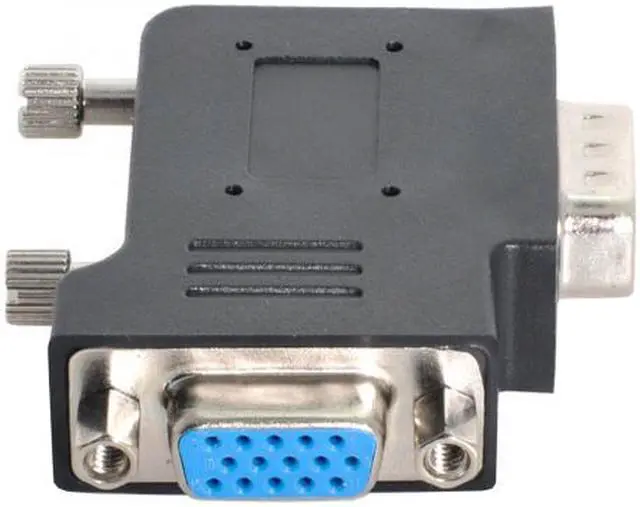 Alt view image 7 of 7 - KAIBOXIXI Vertical Flat Right Angled 90 Degree VGA SVGA Male To Female extension Adapter BK