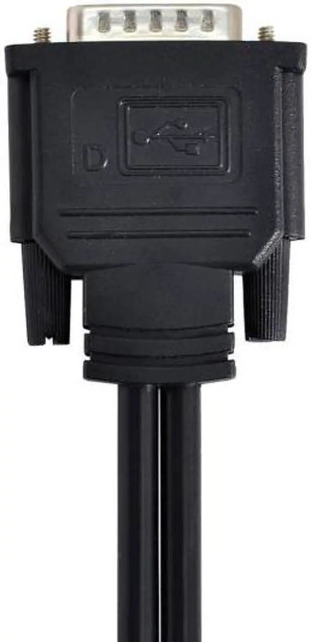 Alt view image 4 of 7 - Jimier Cable DMS-59pin Male to Dual 15Pin VGA RGB Female Splitter Extension Cable for PC Graphics Card
