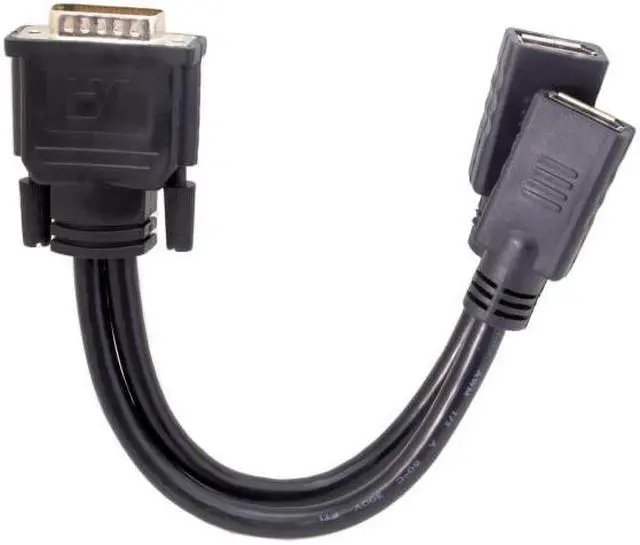 Main image of Chenyang Cable DMS-59Pin Male to Dual DP Displayport Female Splitter Extension Cable for PC Graphics Card