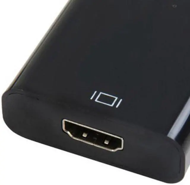 Alt view image 4 of 7 - Chenyang Cable 20cm DP DisplayPort to HDMI Video Audio Converter Cable Black
