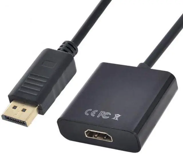 Main image of Chenyang Cable 20cm DP DisplayPort to HDMI Video Audio Converter Cable Black