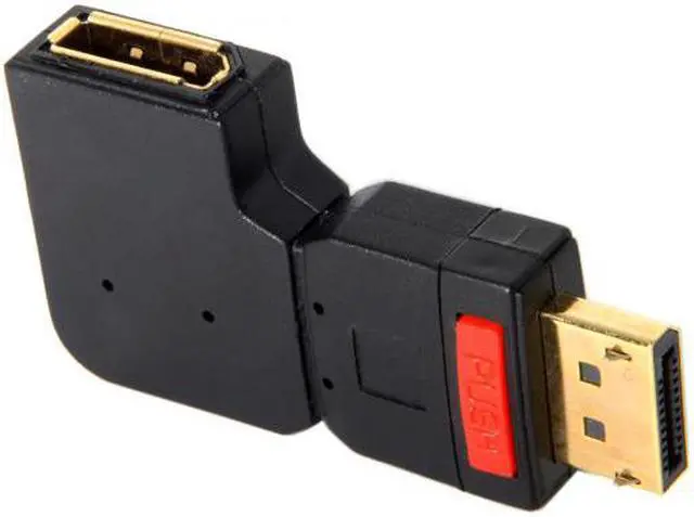 Alt view image 5 of 7 - Cablecc CY DP-016-LE Left Angled 90 Degree DisplayPort Male to Female Extension Adapter Standard DP 4K