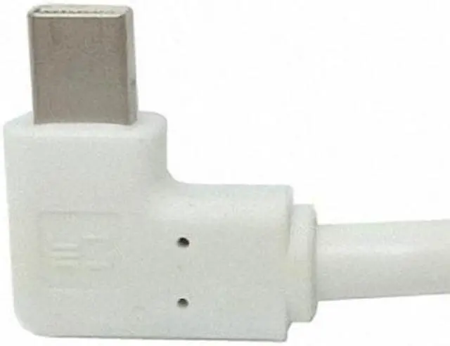 Alt view image 4 of 7 - Jimier Cable Right Angled 90 degree Mini DisplayPort DP Male to VGA RGB monitor Projector Cable Adapter White color