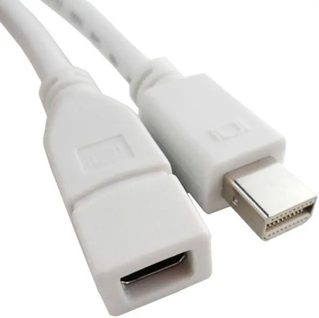 Main image of HKCY DP-019 6ft Mini DisplayPort Male to Mini DP DisplayPort Female Extension Cable 1.8m