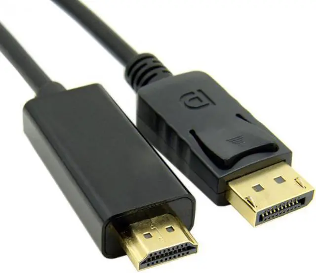 Alt view image 6 of 7 - Jimier CY DP-026 Male DisplayPort DP to HDMI Male 1080P Video Cable 6ft 1.8m HDTV LCD with Audio