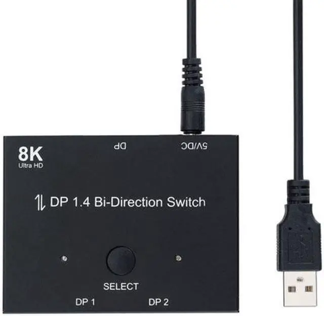 Alt view image 4 of 7 - KAIBOXIXI DP DisplayPort 1.4 Bi-Direction Switch MST Hub Support HDCP SST Extended 8K@30hz 4K@60hz