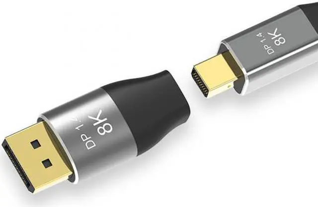 Alt view image 2 of 7 - Cablecc CY DP-042 Mini DisplayPort 1.4 8K 60hz Female Adapter Ultra-HD UHD 4K 144hz to DP Male 7680*4320 for Video PC Laptop TV