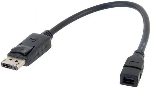 Alt view image 3 of 7 - KAIBOXIXI DP DisplayPort Male to Mini DP DisplayPort  Female Cable 20cm for Displays HDTV Monitor
