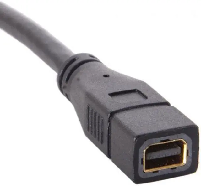 Alt view image 3 of 7 - Jimier CY DP-048-LE Left Angled DP DisplayPort 90 Degree to Mini DP DisplayPort Female Cable for Displays Monitors