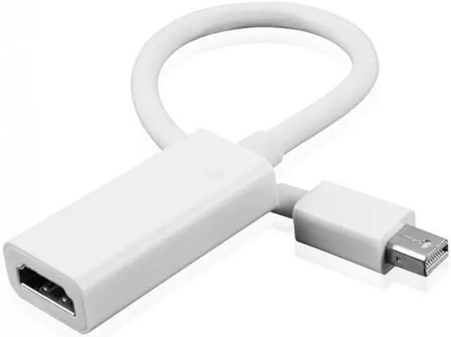 Main image of Xiwai Cable Mini DisplayPort DP to HDMI Female 1.3 Adapter Support Audio White Color 20cm For Mac