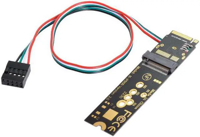 Alt view image 4 of 7 - Xiwai Cable Wireless NGFF A/E-Key WiFi Card to M.2 NGFF Key-M NVME SSD Adapter for AX200 Wifi 6 Bluetooth 5.1