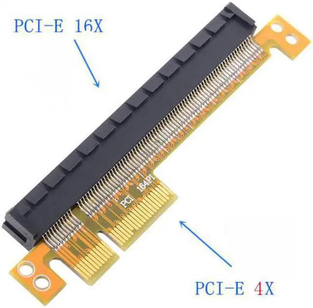 Alt view image 6 of 7 - Cablecc CY EP-003 PCI-E Express 4x to PCIE 16x Extender Converter Riser Card Adapter Male to Female