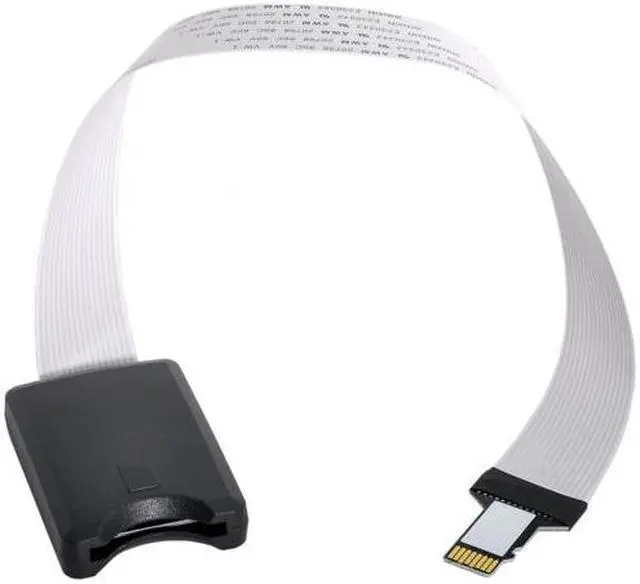 Alt view image 2 of 7 - HKCY EP-009 Micro-SD TF Memory Card Kit Male to SD Female Extension Soft Flat FPC Cable Extender 25cm