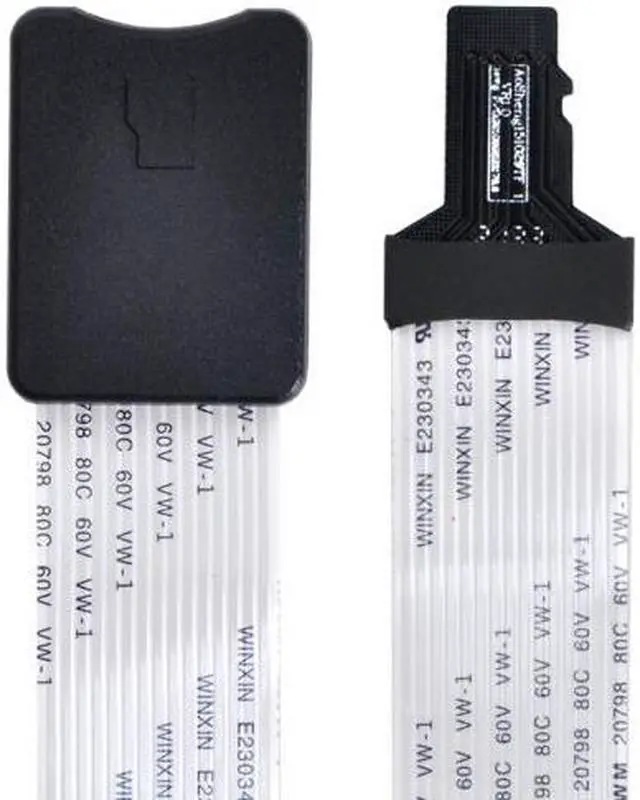 Alt view image 6 of 7 - HKCY EP-019 Micro-SD TF Memory Card Kit Male to TF Female Extension Soft Flat FPC Cable Extender 25cm