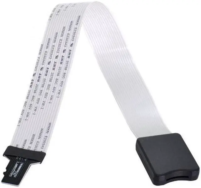 Alt view image 7 of 7 - HKCY EP-019 Micro-SD TF Memory Card Kit Male to TF Female Extension Soft Flat FPC Cable Extender 25cm