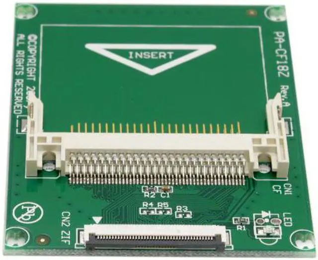 Alt view image 7 of 7 - Cablecc CY EP-040 1.8" Compact Flash CF Memory Card to CE Ipod ZIF SSD HDD Adapter with 2 Cables