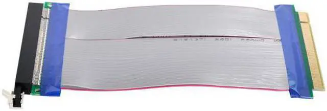 Alt view image 6 of 7 - KAIBOXIXI PCI-E Express 16X to 16x Male to Female Riser Extender Card Ribbon Cable 20cm