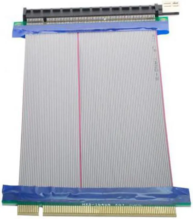 Alt view image 7 of 7 - KAIBOXIXI PCI-E Express 16X to 16x Male to Female Riser Extender Card Ribbon Cable 20cm