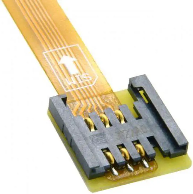 Alt view image 7 of 7 - Xiwai Cable GSM CDMA Standard UIM SIM Card Kit Male to Female Extension Soft Flat FPC Cable Extender 10cm