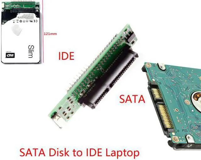 Alt view image 7 of 7 - Chenyang Cable SATA Female to IDE 44Pin Converter Adapter PCBA for Laptop & 2.5" Hard Disk Drive