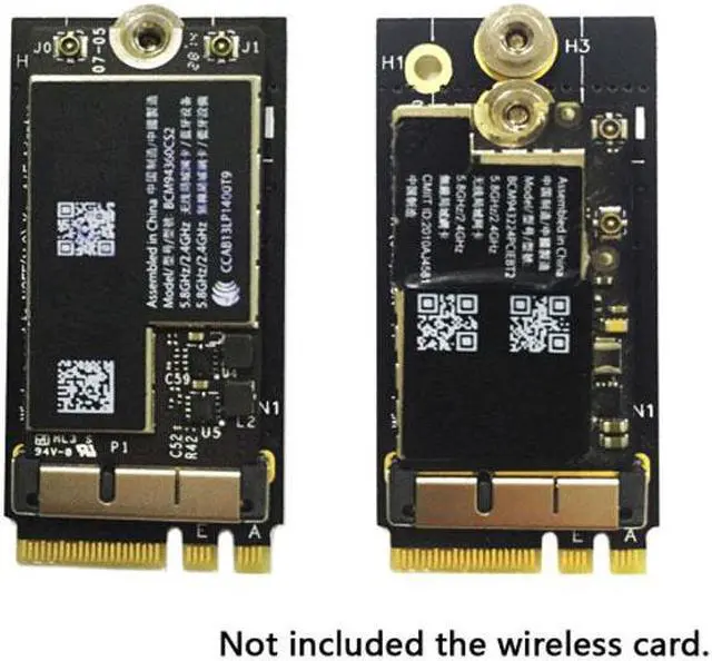 Alt view image 5 of 7 - Cablecc CY SA-073 BCM94360CS2 BCM943224PCIEBT2 Wireless Card to NGFF M.2 Key A/E Adapter for Macbook OS