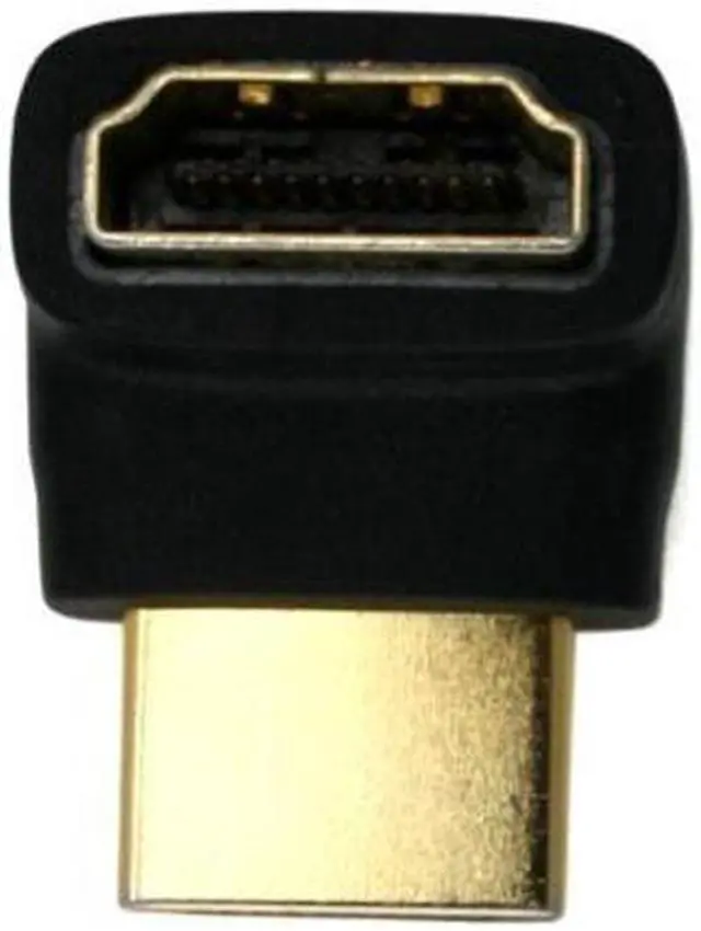 Alt view image 5 of 7 - KAIBOXIXI 90 Degree Up Angled HDMI 1.4 Male to Female Extension Adapter Converter
