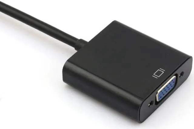 Alt view image 5 of 7 - Chenyang Cable hdmi input to VGA female output projectors monitors adapter PC Laptop Black