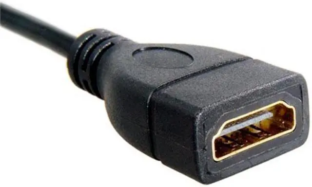Alt view image 4 of 7 - Chenyang Cable Micro HDMI male to HDMI female Adapter short Cable 10cm for XOOM Droid X