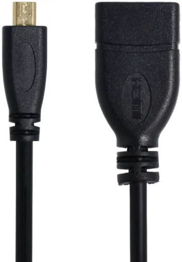Alt view image 2 of 7 - Chenyang Cable Micro HDMI male to HDMI female Adapter short Cable 10cm for XOOM Droid X