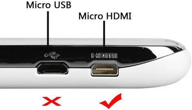 Alt view image 7 of 7 - Chenyang Cable Micro HDMI male to HDMI female Adapter short Cable 10cm for XOOM Droid X