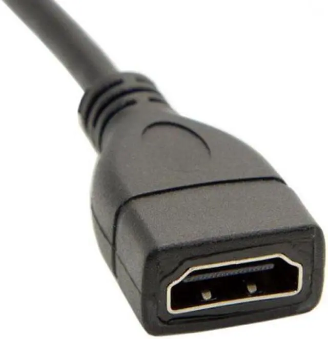 Alt view image 5 of 7 - Chenyang Cable Type C MINI HDMI Male to HDMI Female Extension for DV MP4 Camera DC DV