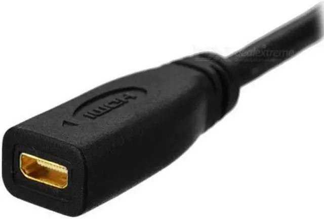 Alt view image 2 of 7 - CYSM Type D Micro HDMI v1.4 Socket Female to Type C Mini HDMI Male Convertor Adapter Cable 20cm