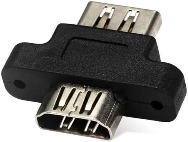 Alt view image 6 of 7 - CYSM HDMI Female To HDMI 1.4 Female Extension Extender Coupler Adapter with Panel Mount Holes