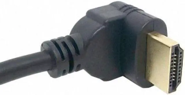 Alt view image 2 of 7 - KAIBOXIXI Up Angled 90 Degree Connector HDMI 1.4 with Ethernet & 3D Type A male to A female Extension Cable 0.5m