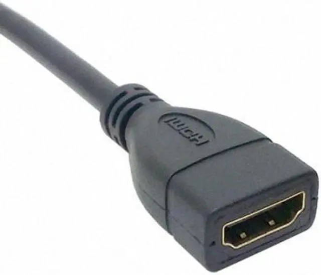 Main image of KAIBOXIXI Up Angled 90 Degree Connector HDMI 1.4 with Ethernet & 3D Type A male to A female Extension Cable 0.5m