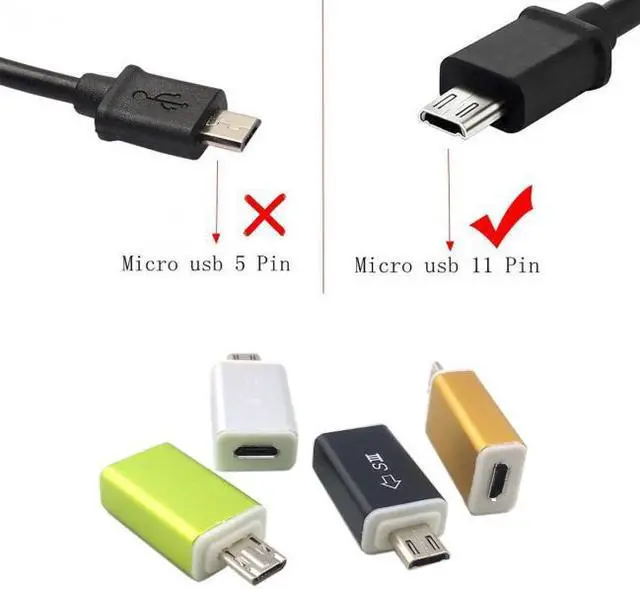 Alt view image 6 of 7 - KAIBOXIXI Galaxy S2 i9100 Micro USB 5pin Female to 11pin MAle S4 S3 Note2 Note3 Adapter MHL HDMI HDTV