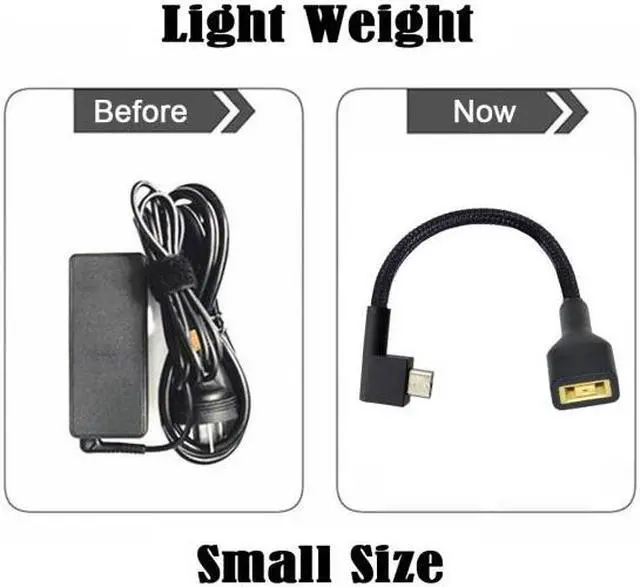 Alt view image 2 of 7 - KAIBOXIXI Rectangle Jack 11.0*4.5mm Input to 3Pin Power Plug Cable Compatible for Laptop Blade Pro 17 and Blade 15 Model Support 230W/160W Charge Adapter