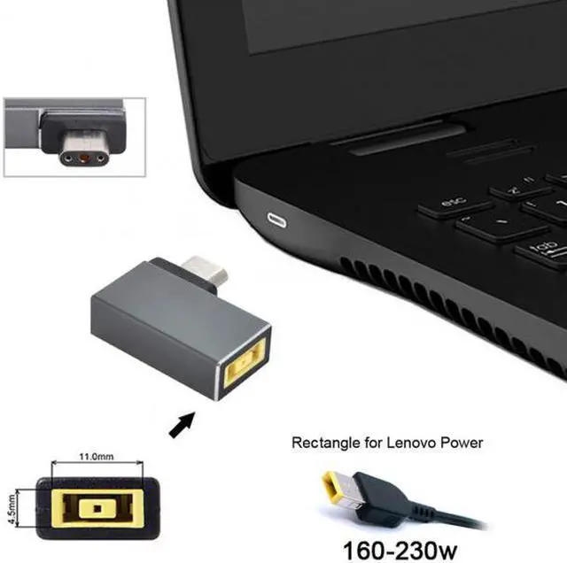 Alt view image 3 of 7 - KAIBOXIXI Rectangle Jack 11.0*4.5mm Input to 3Pin Power Plug Adapter Compatible for Laptop Blade Pro 17 and Blade 15 Model Support 230W/160W Charge Adapter