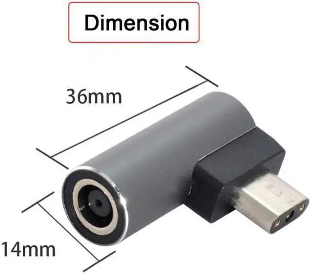 Alt view image 2 of 7 - KAIBOXIXI DC Jack 7.4*5.0mm Input to 3Pin Power Plug Adapter Compatible for Laptop Blade Pro 17 and Blade 15 Model Support 230W/160W Charge Adapter