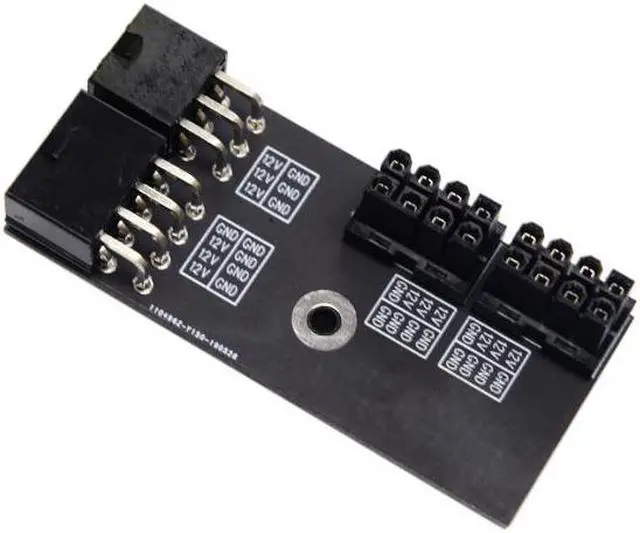 Alt view image 6 of 7 - Chenyang Cable Dual ATX 8Pin Female to 6+8pin Male 180 Degree Angled Power Adapter for NVIDIA 3080 3090 Graphics Card GPU