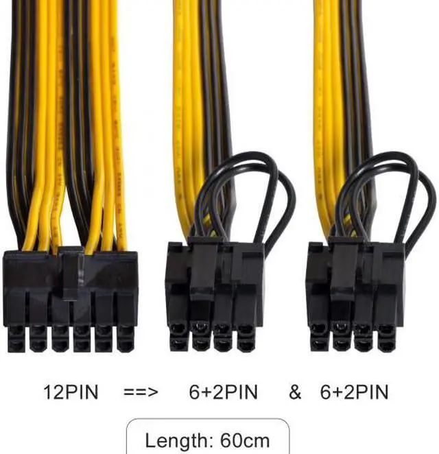Main image of Chenyang Cable 12Pin to ATX Dual 8Pin & 6Pin Splitter GPU Graphics Card Modular Power Supply Cable for 3080 3090 AX850 AX750 AX650