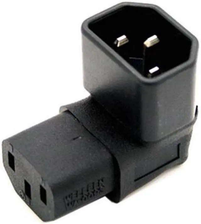Main image of Shenzhong IEC Male C14 to Up Direction Right Angled 90 Degree IEC Female C13 Power Extension Adapter