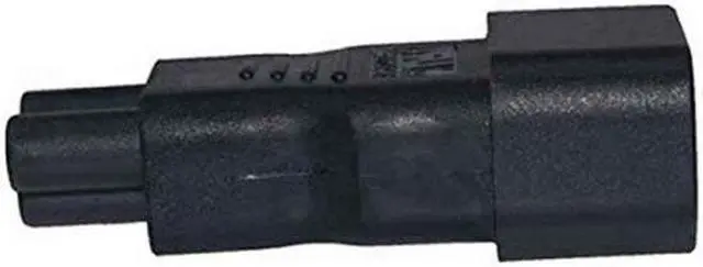 Alt view image 4 of 7 - Xiwai Cable IEC 320 Adapter 3 Poles Socket C14 to Cloverleaf Plug Micky C5 Straight Extension Power Adapter