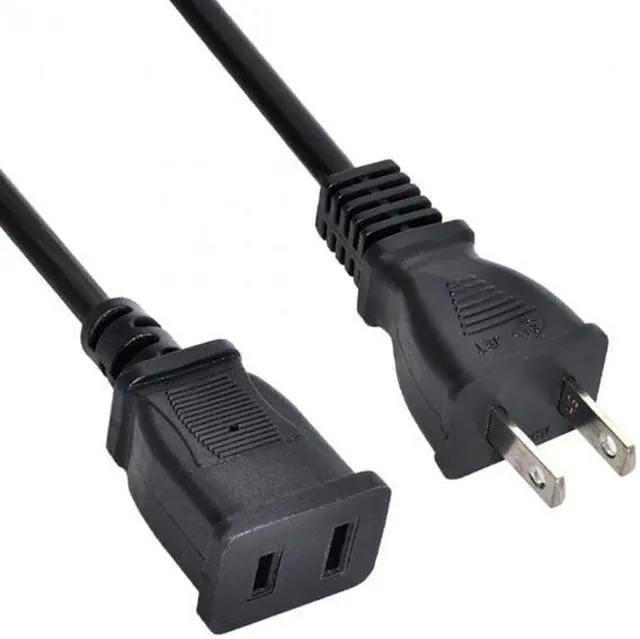 Main image of Chenyang Cable USA Outlet Saver Power Extension Cord Cable 2-prong 2 Outlets  for NEMA 1-15P to NEMA 1-15R 50cm
